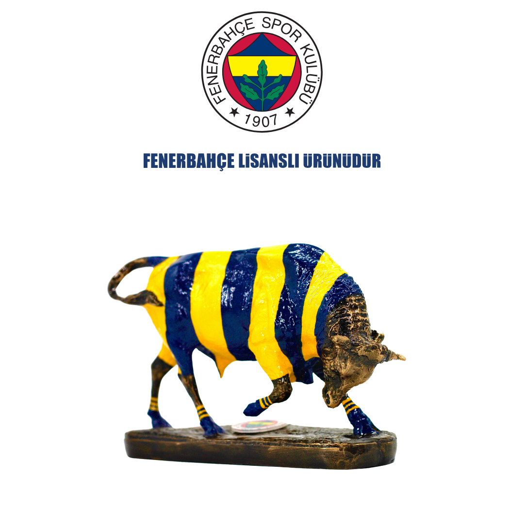 Fenerbahçe Lisanslı Kadıköy Boğa Biblo Heykeli...